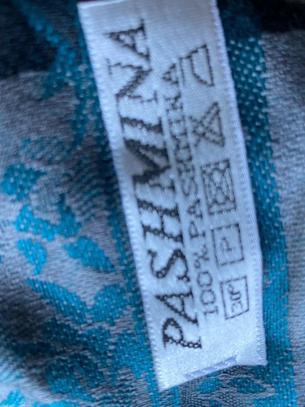 Pashmina Scarf Blue and Black